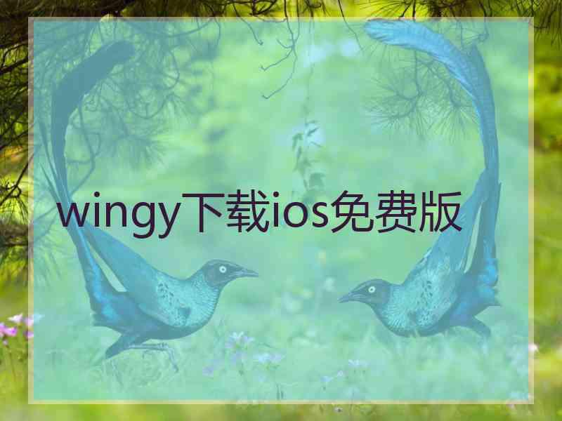wingy下载ios免费版
