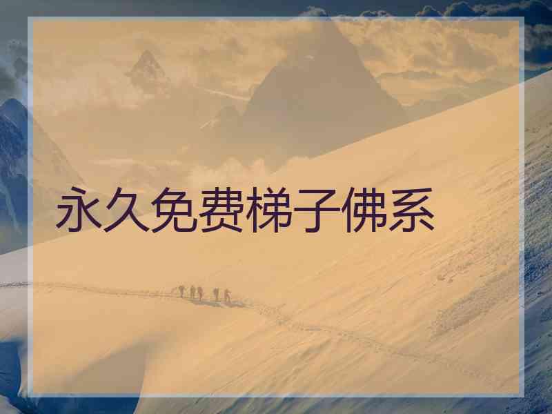 永久免费梯子佛系