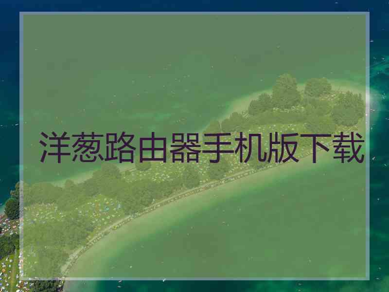 洋葱路由器手机版下载