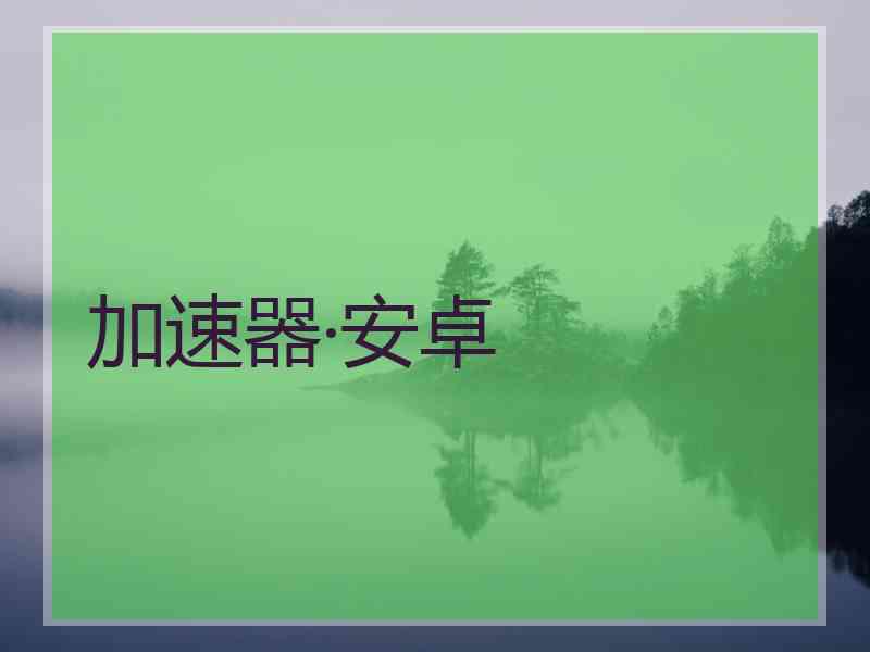 加速器·安卓