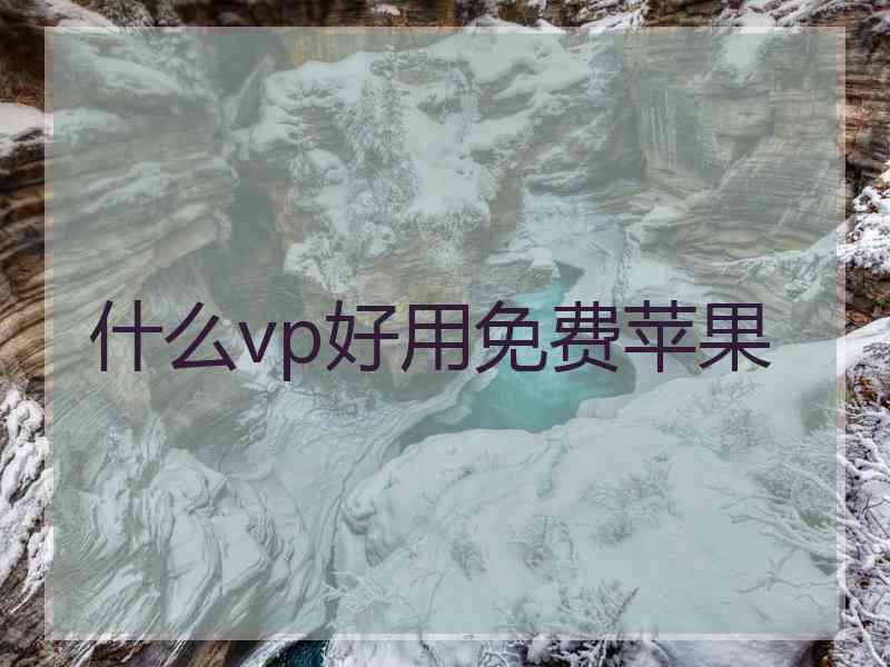 什么vp好用免费苹果
