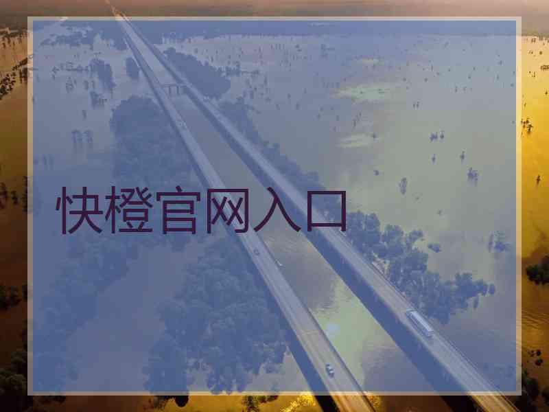 快橙官网入口