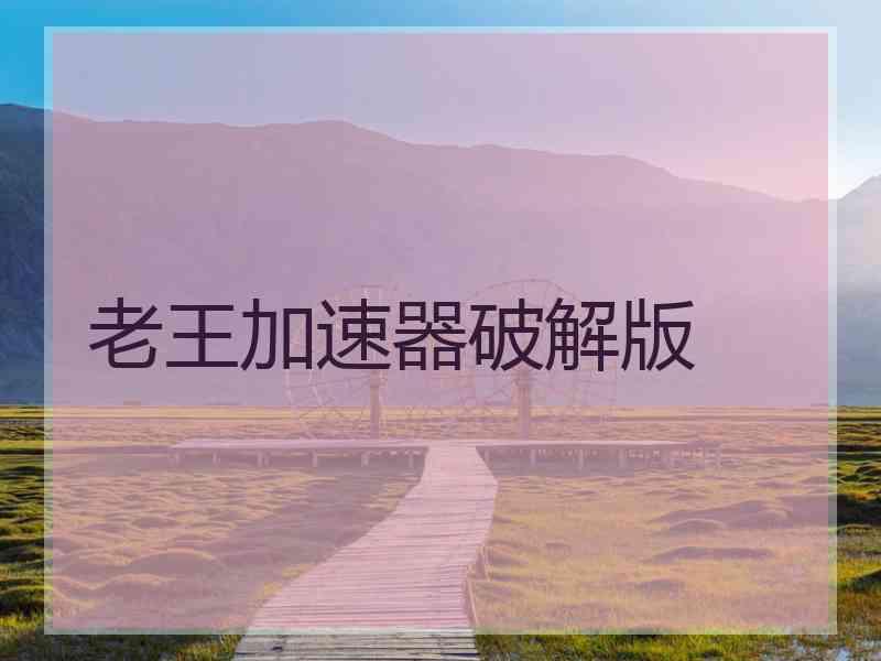 老王加速器破解版