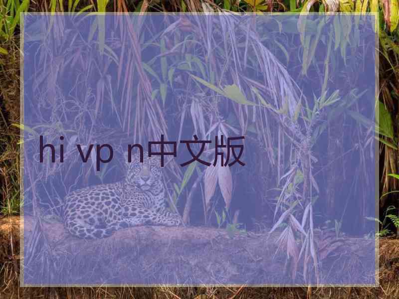 hi vp n中文版