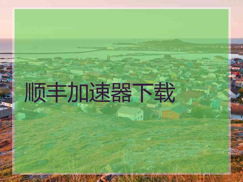 顺丰加速器下载