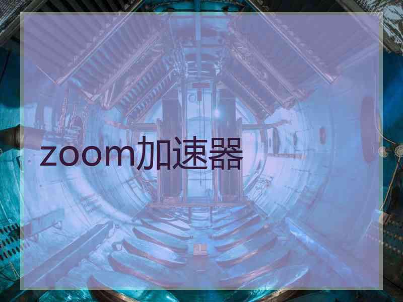 zoom加速器