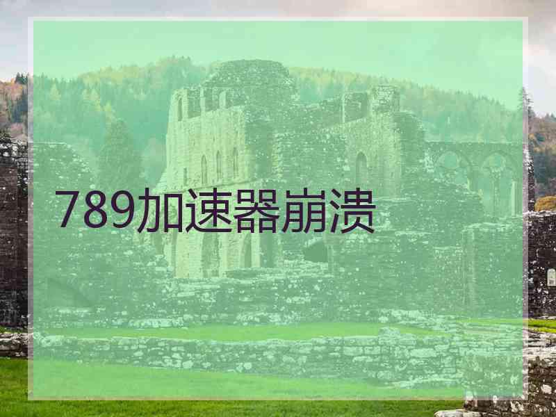 789加速器崩溃