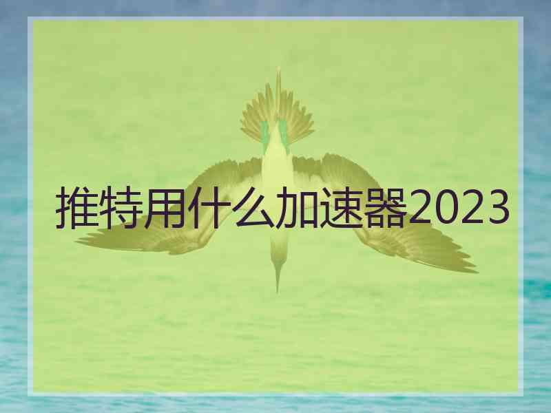 推特用什么加速器2023