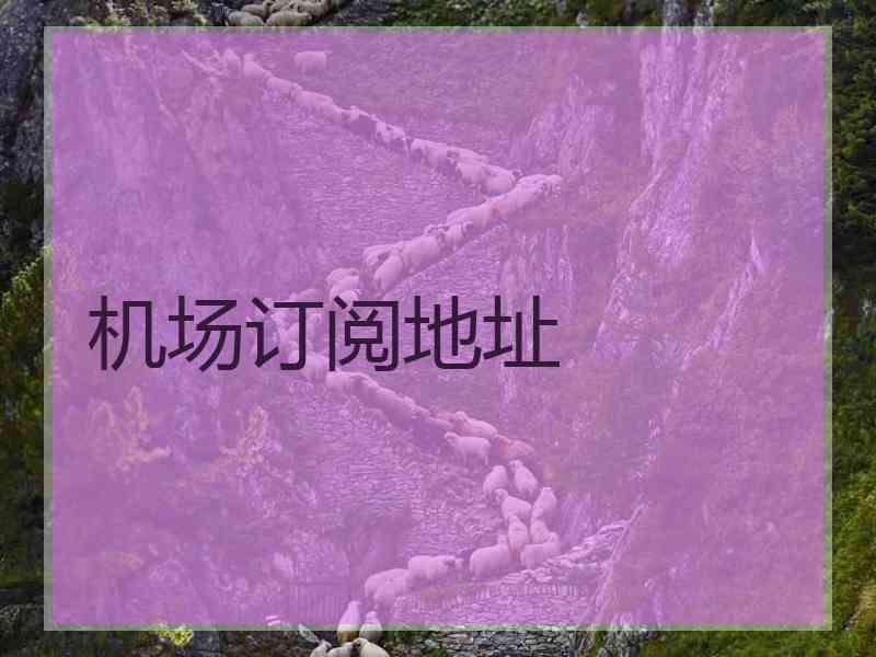 机场订阅地址