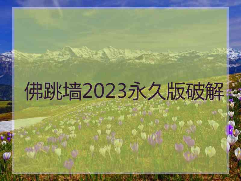 佛跳墙2023永久版破解