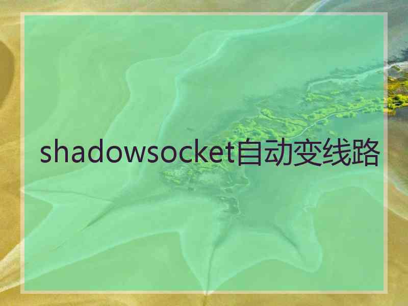 shadowsocket自动变线路