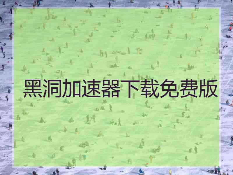 黑洞加速器下载免费版