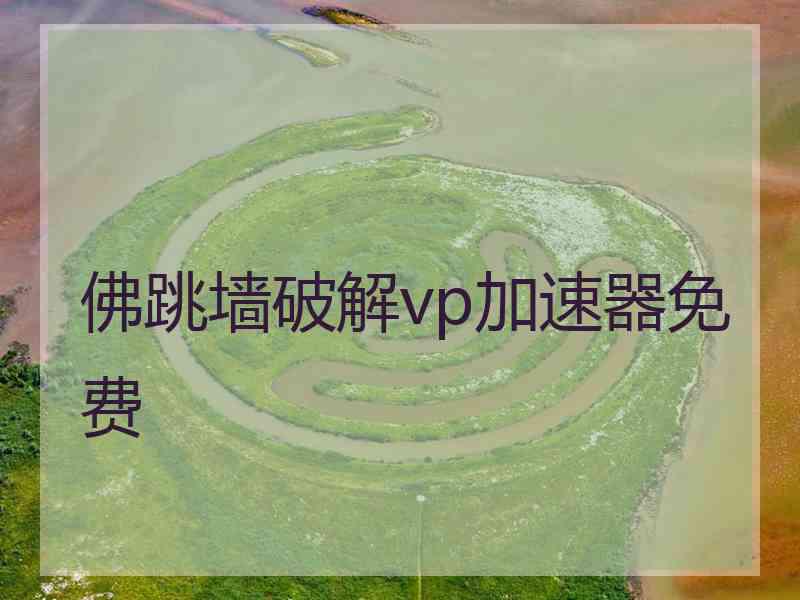 佛跳墙破解vp加速器免费
