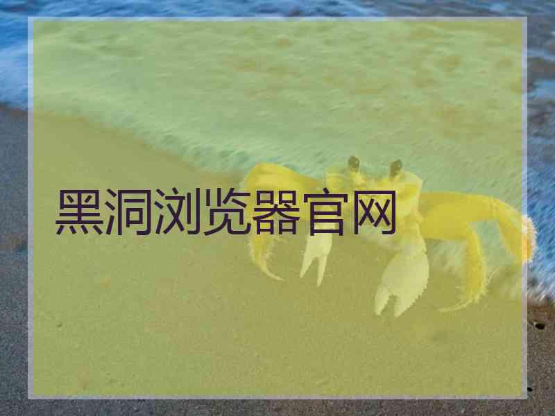 黑洞浏览器官网