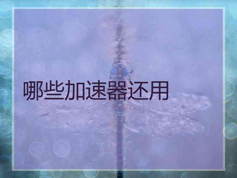 哪些加速器还用