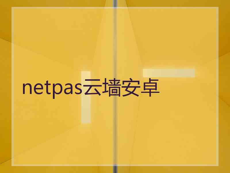 netpas云墙安卓