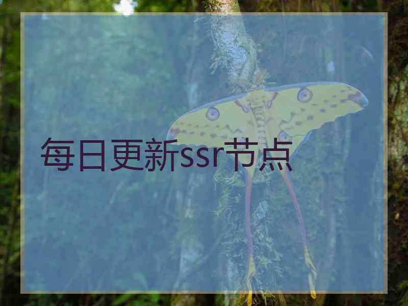 每日更新ssr节点