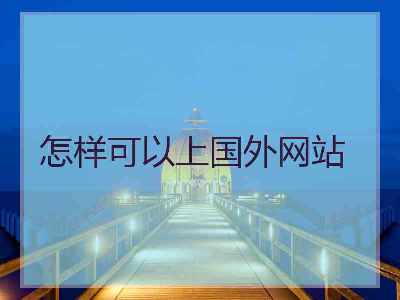 怎样可以上国外网站