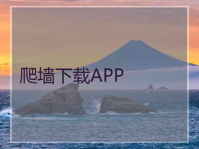 爬墙下载APP