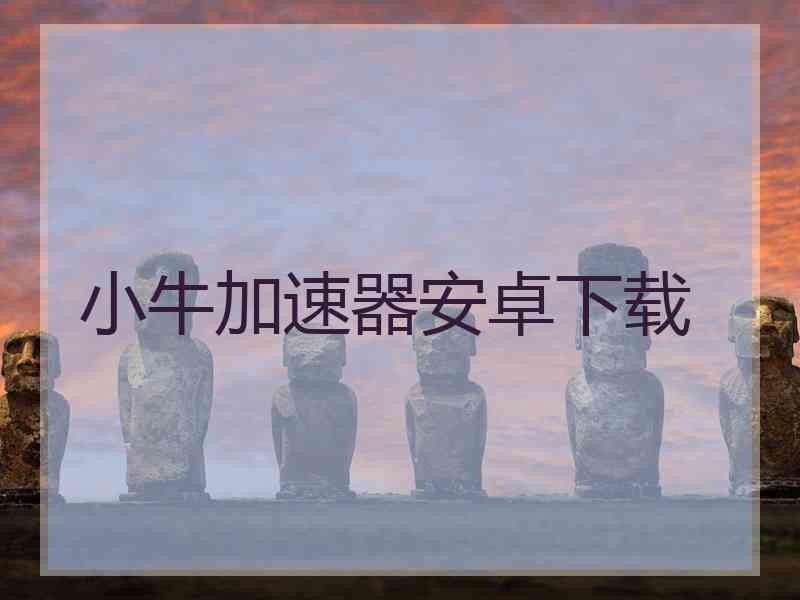 小牛加速器安卓下载