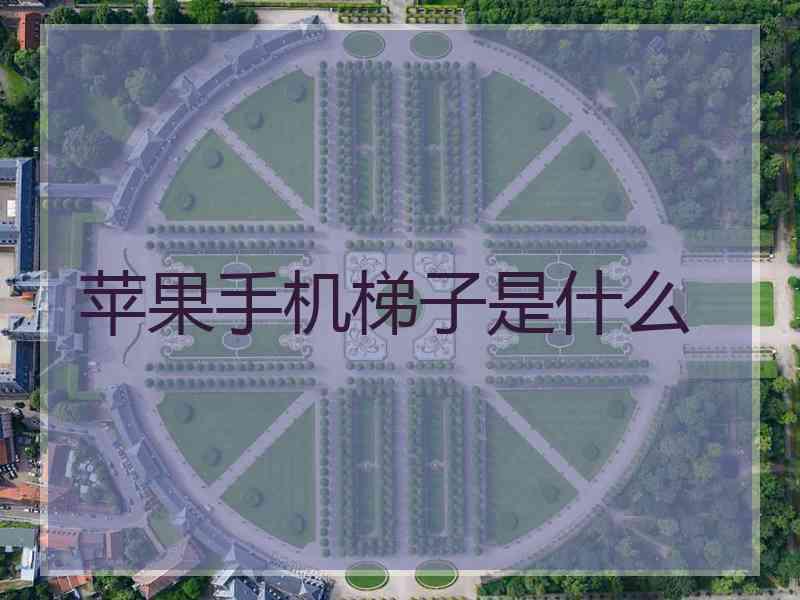 苹果手机梯子是什么