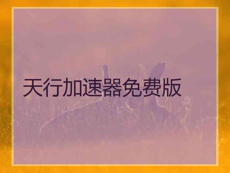 天行加速器免费版