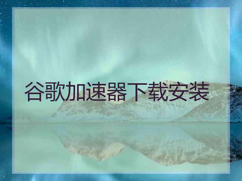 谷歌加速器下载安装