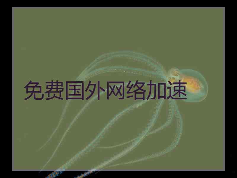 免费国外网络加速