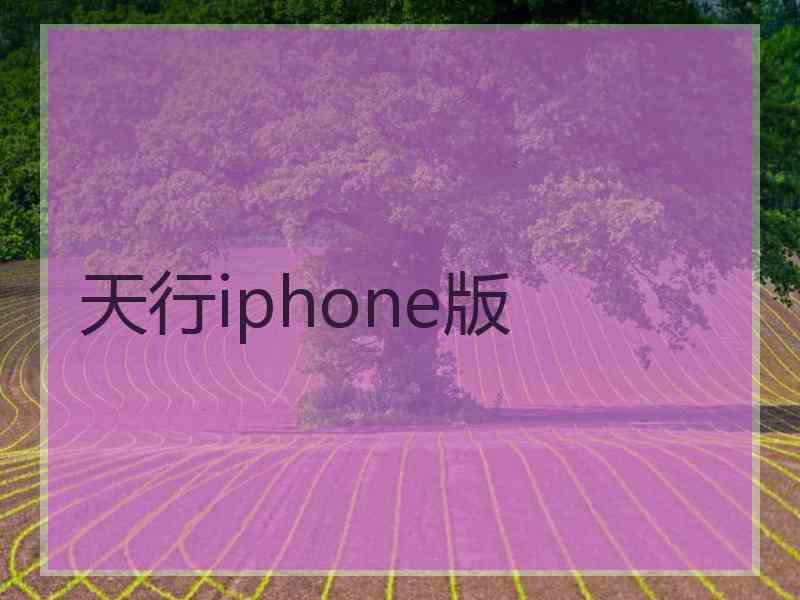 天行iphone版