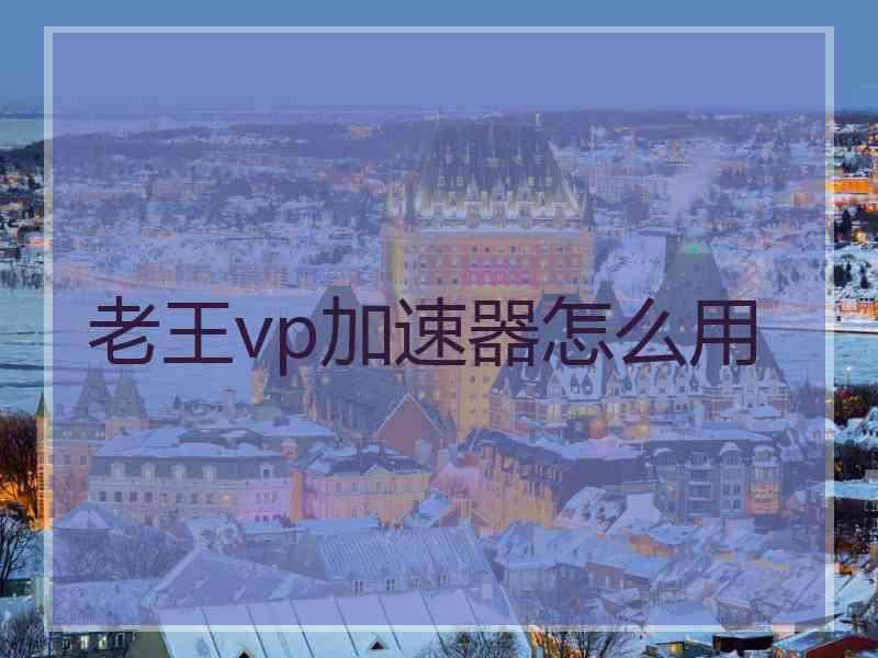 老王vp加速器怎么用
