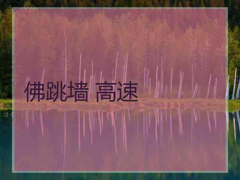 佛跳墙 高速