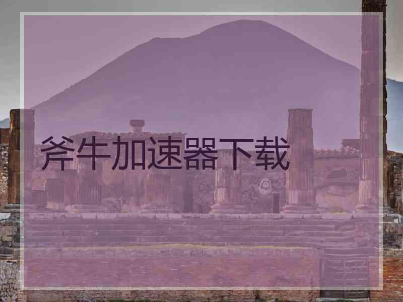 斧牛加速器下载