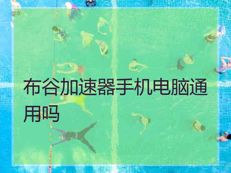 布谷加速器手机电脑通用吗