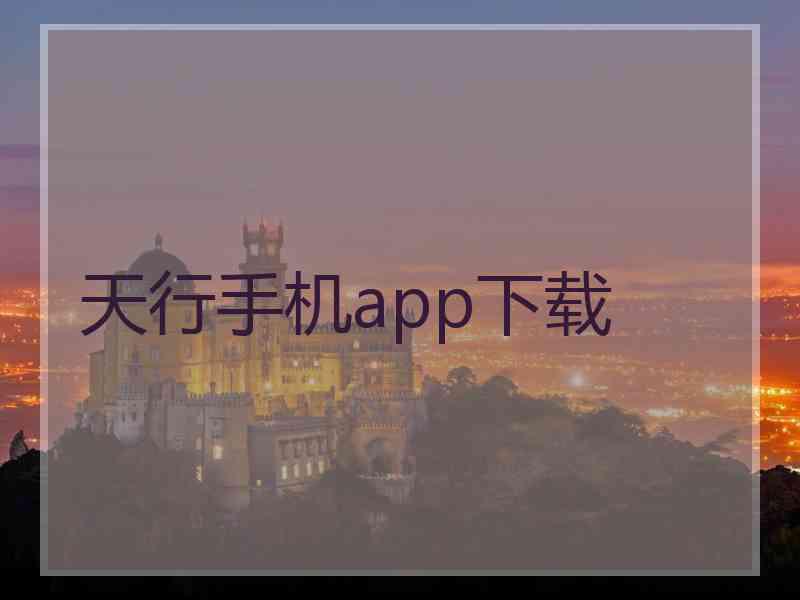 天行手机app下载