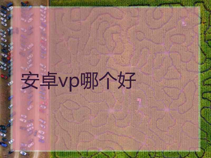 安卓vp哪个好