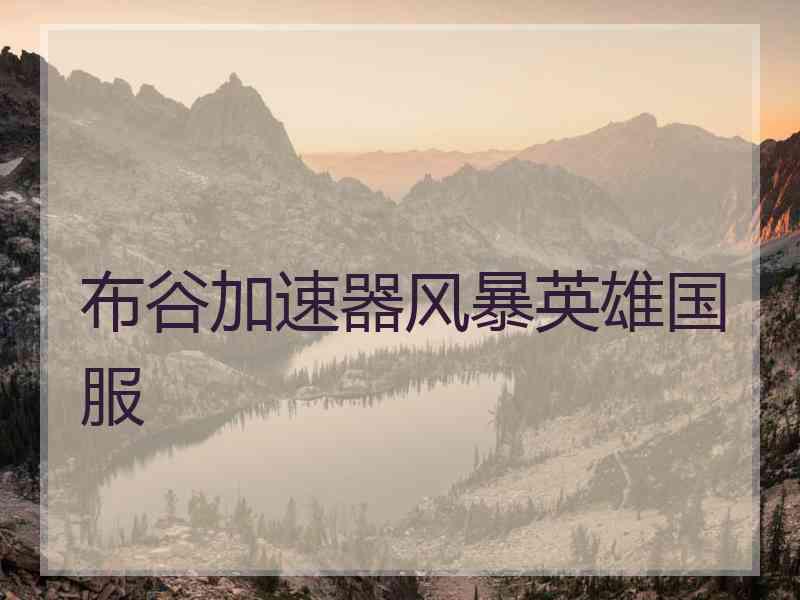 布谷加速器风暴英雄国服