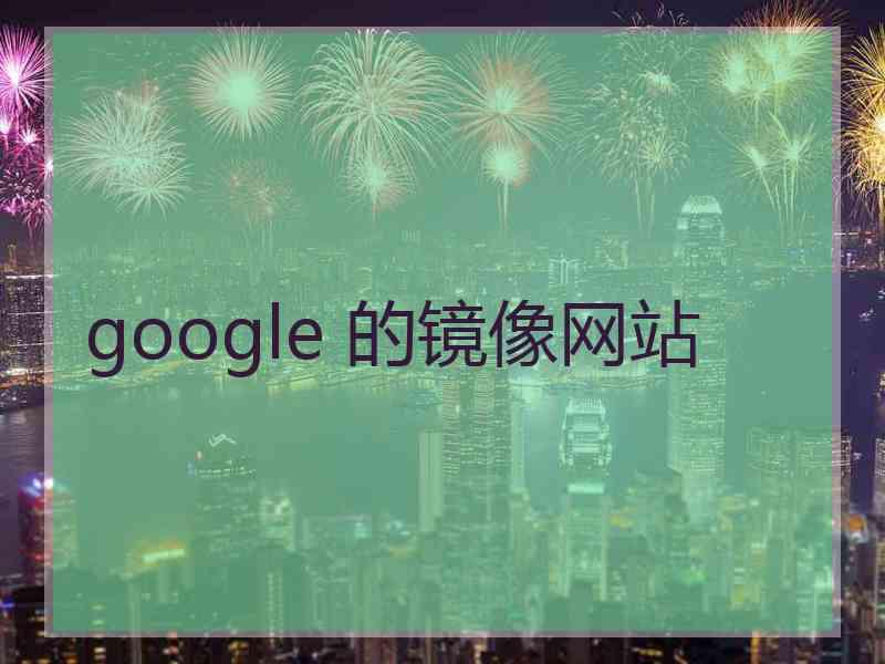 google 的镜像网站