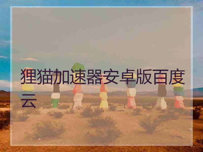 狸猫加速器安卓版百度云