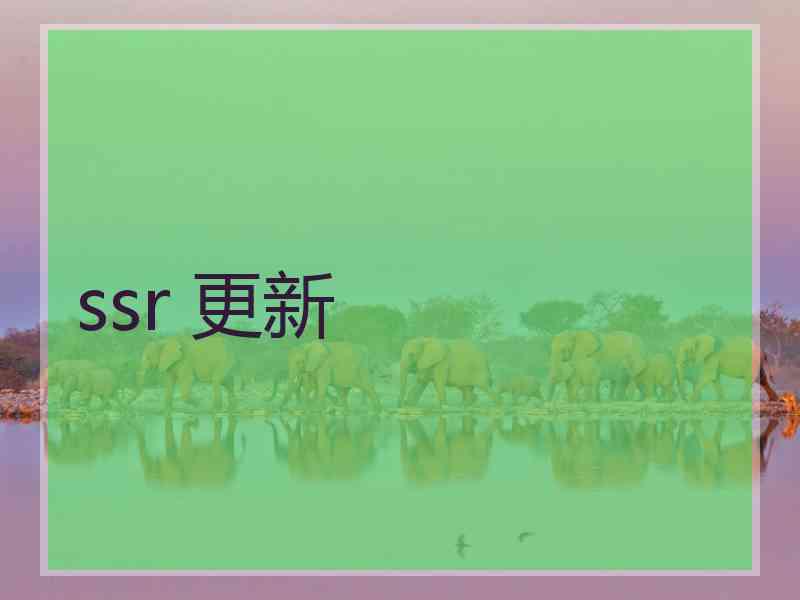 ssr 更新
