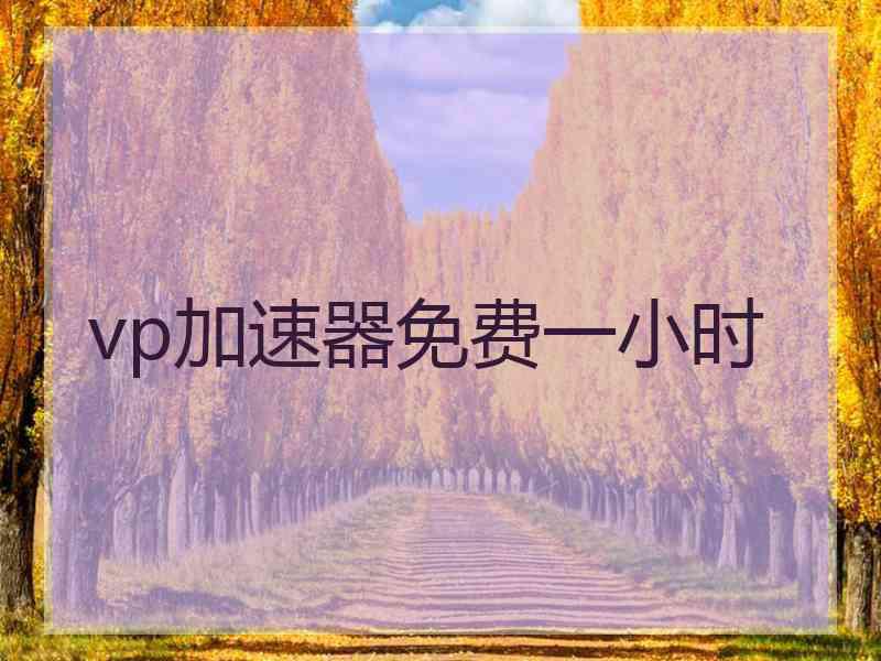 vp加速器免费一小时