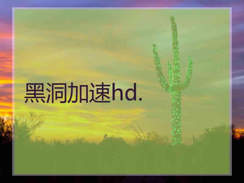 黑洞加速hd.