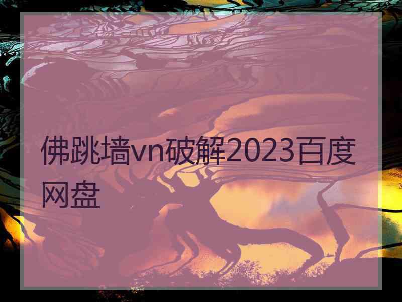 佛跳墙vn破解2023百度网盘