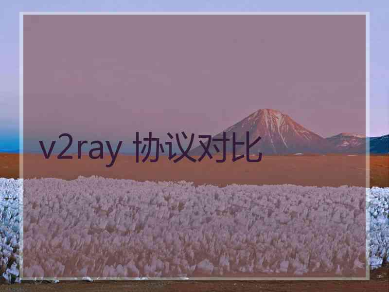 v2ray 协议对比