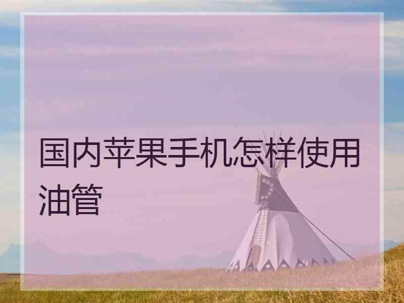 国内苹果手机怎样使用油管
