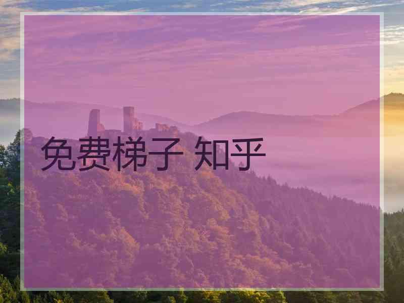 免费梯子 知乎