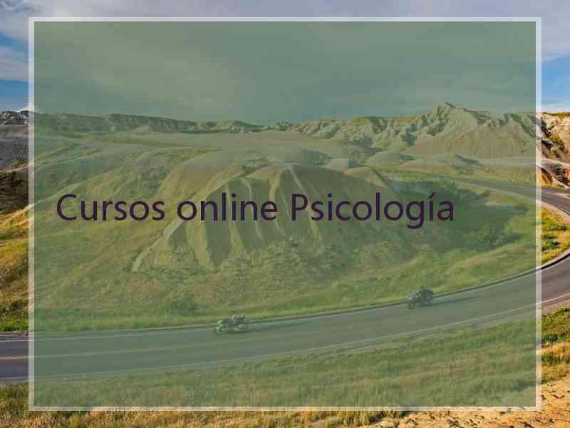 Cursos online Psicología