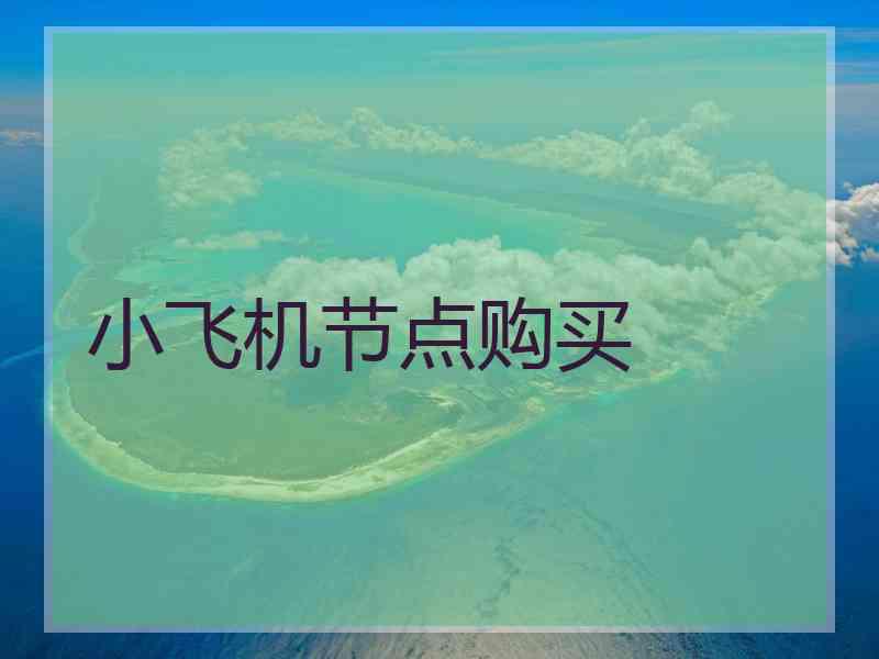 小飞机节点购买