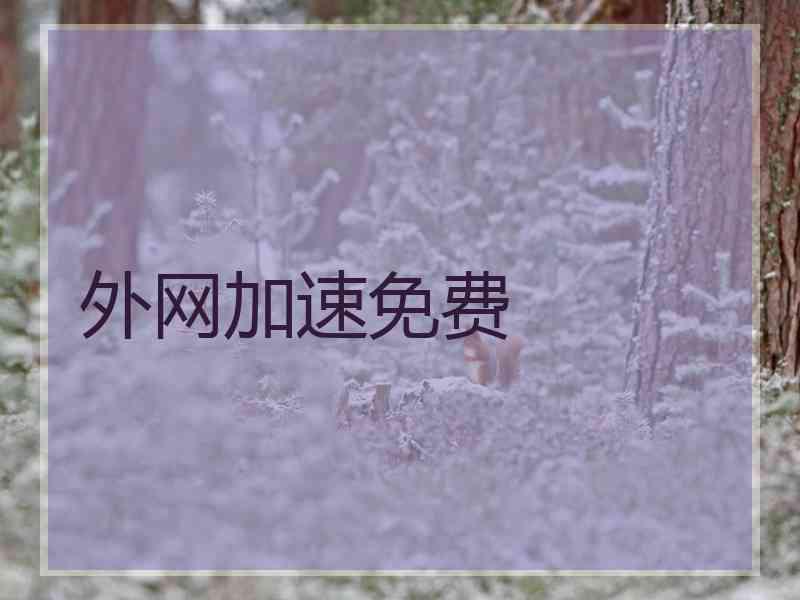 外网加速免费