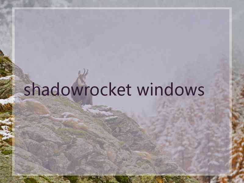 shadowrocket windows
