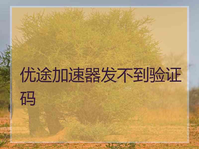 优途加速器发不到验证码